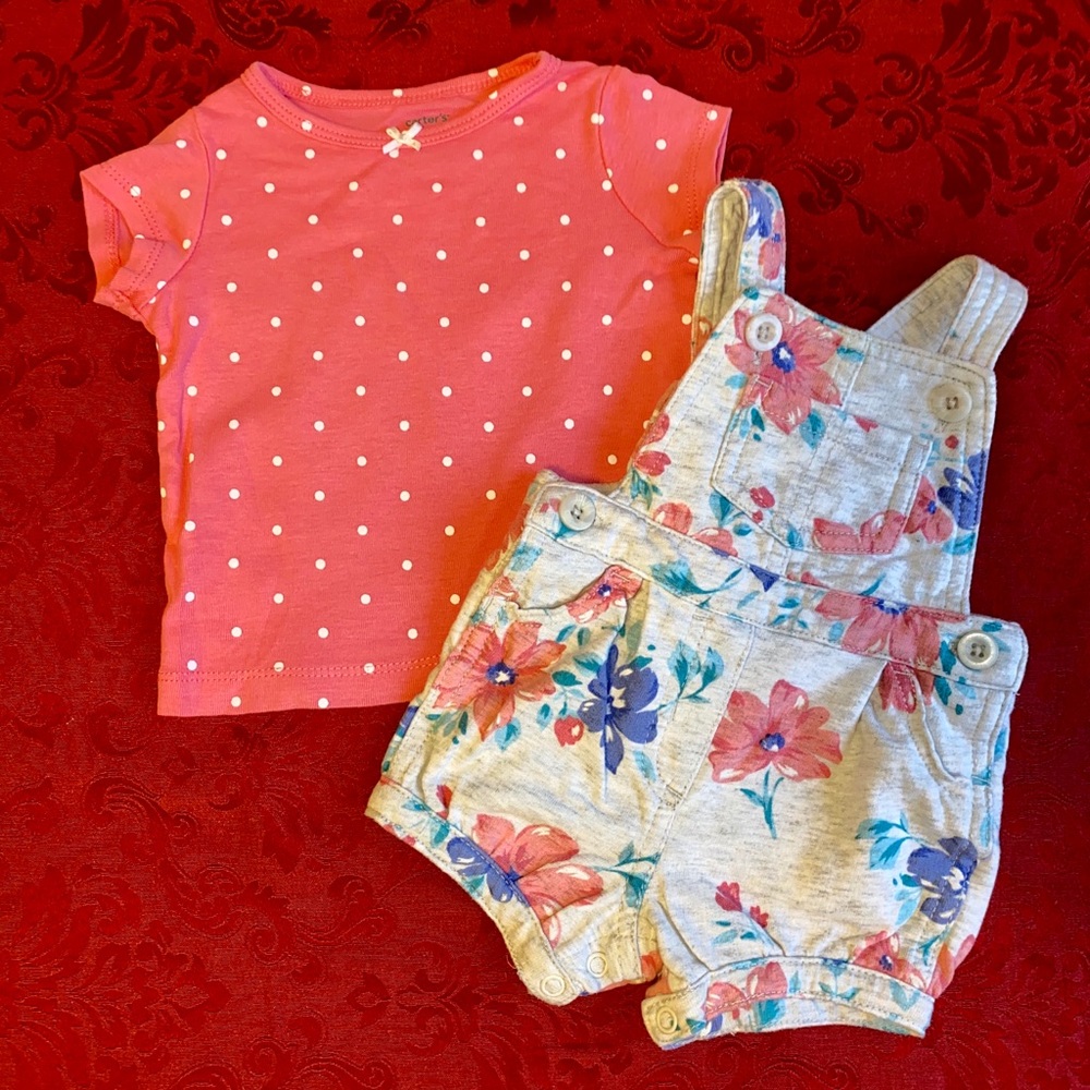 •NWOT• 2-Piece Carter’s Overall Set